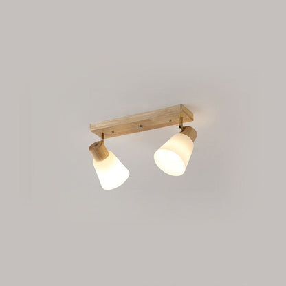 ILLUMIRAIL - Modern Rotatable Wood LED Track Light