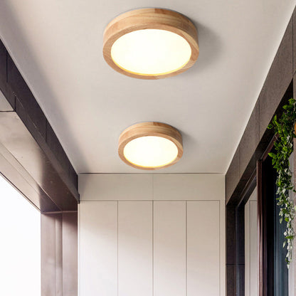 AURAWOOD - Rustic Wood LED Ceiling Light
