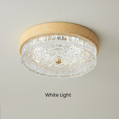 AURABELLA - Energy-Efficient Brown Glass LED Ceiling Light