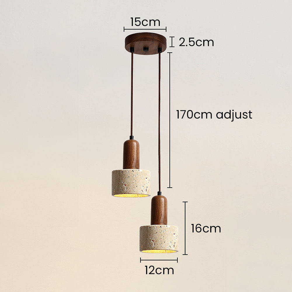 ELEVARE - Modern White Stone Pendant Lighting