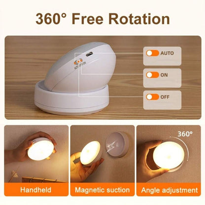 ILLUMO - Stick-On Motion Sensor Rotatable LED Light