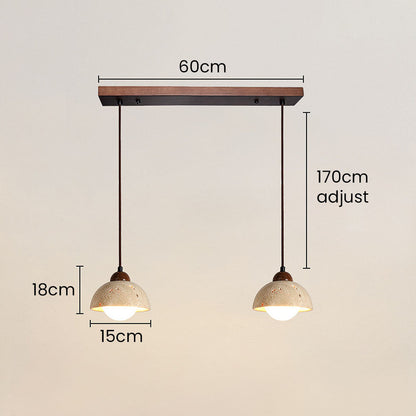 ELEVARE - Modern White Stone Pendant Lighting