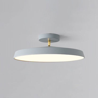 LUMINOA - Modern White LED Semi-Flush Ceiling Light