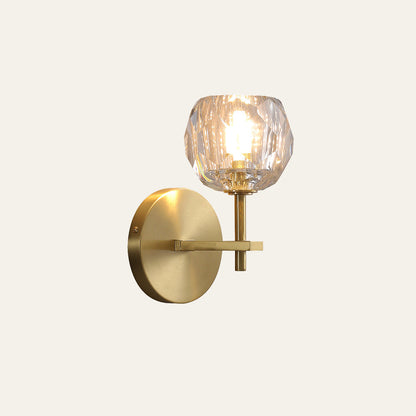 ALORIS - Moderne Gouden Kristal LED Wandlamp