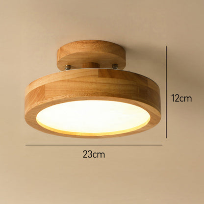 AURAWOOD - Rustic Wood LED Ceiling Light