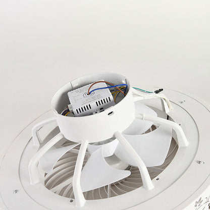 AEROWO - Sleek Round Ceiling Fan with LED Lights
