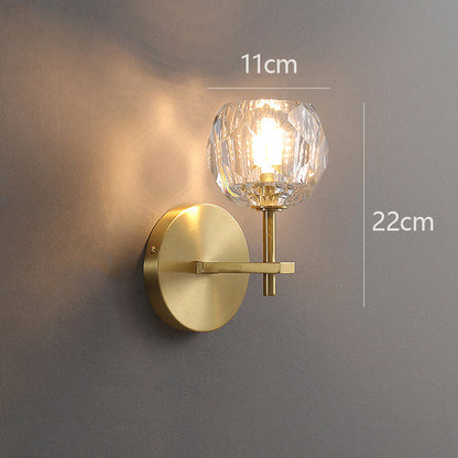 ALORIS - Moderne Gouden Kristal LED Wandlamp