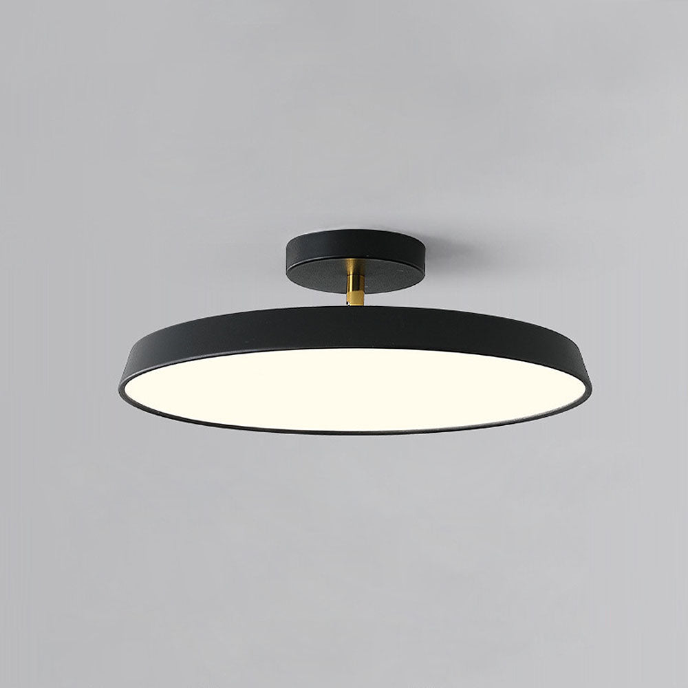 LUMINOA - Modern White LED Semi-Flush Ceiling Light