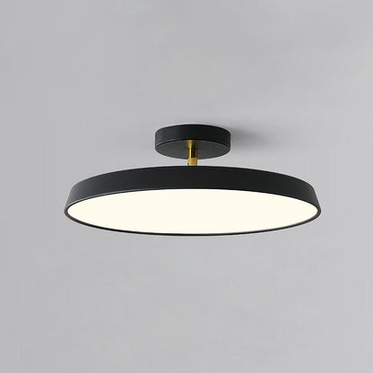 LUMINOA - Modern White LED Semi-Flush Ceiling Light