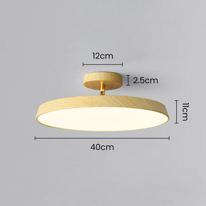 LUMINOA - Modern White LED Semi-Flush Ceiling Light