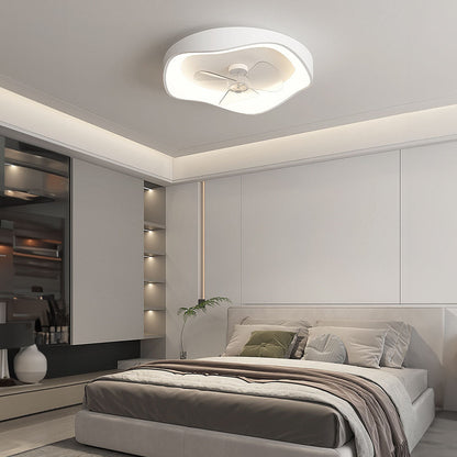 ZENOVAN - Contemporary White Iron Ceiling Fan Light