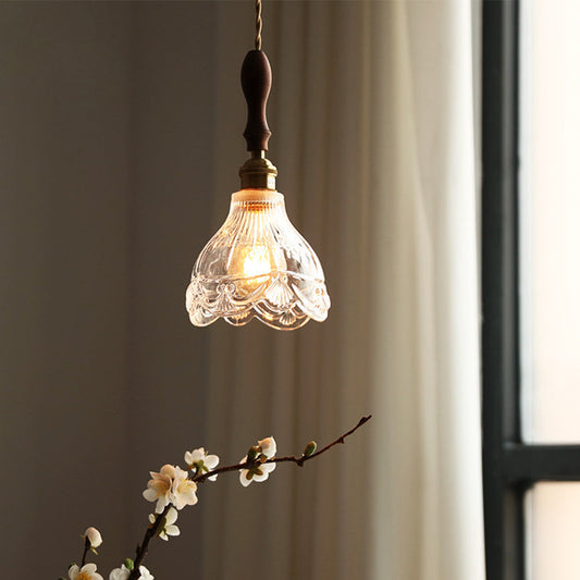 VINTOREA - Vintage Pendant Light with Glass Shade