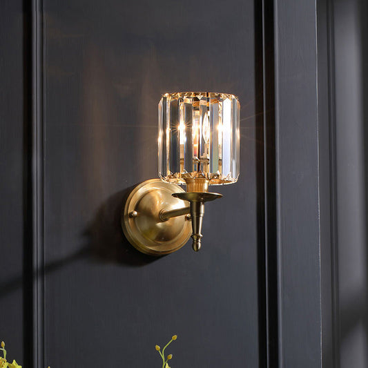 GLEMORA - Stylish Gold Crystal Wall Light