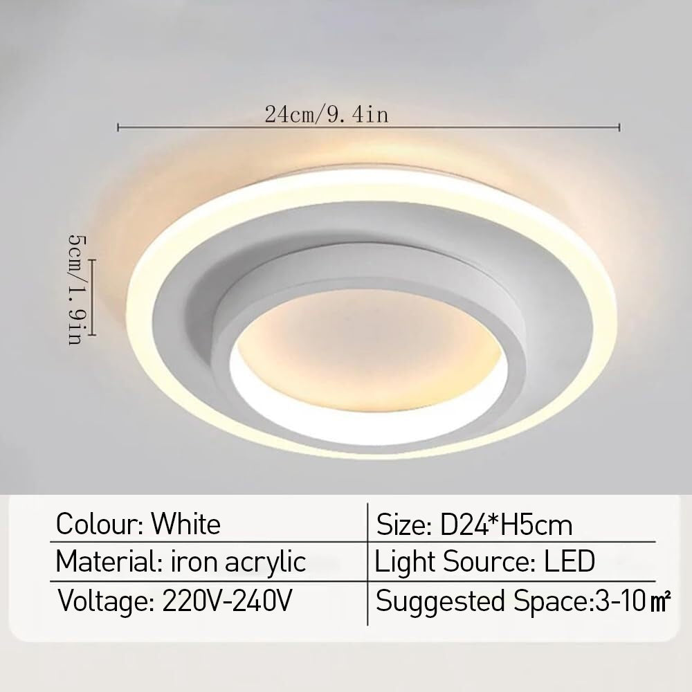 AURAVEA - Art Deco Acryl LED Plafondlamp