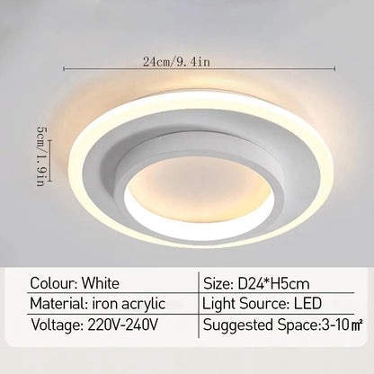 AURAVEA - Art Deco Acryl LED Plafondlamp