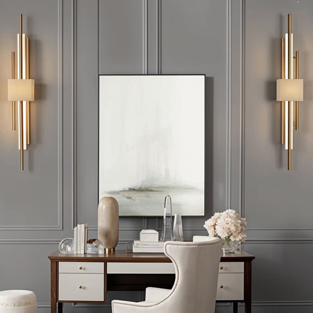 VIOLARA - Black and Gold Modern Wall Light