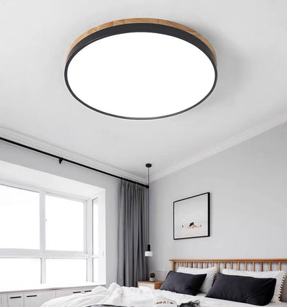 VIVARO - Contemporary Wood LED Ceiling Light