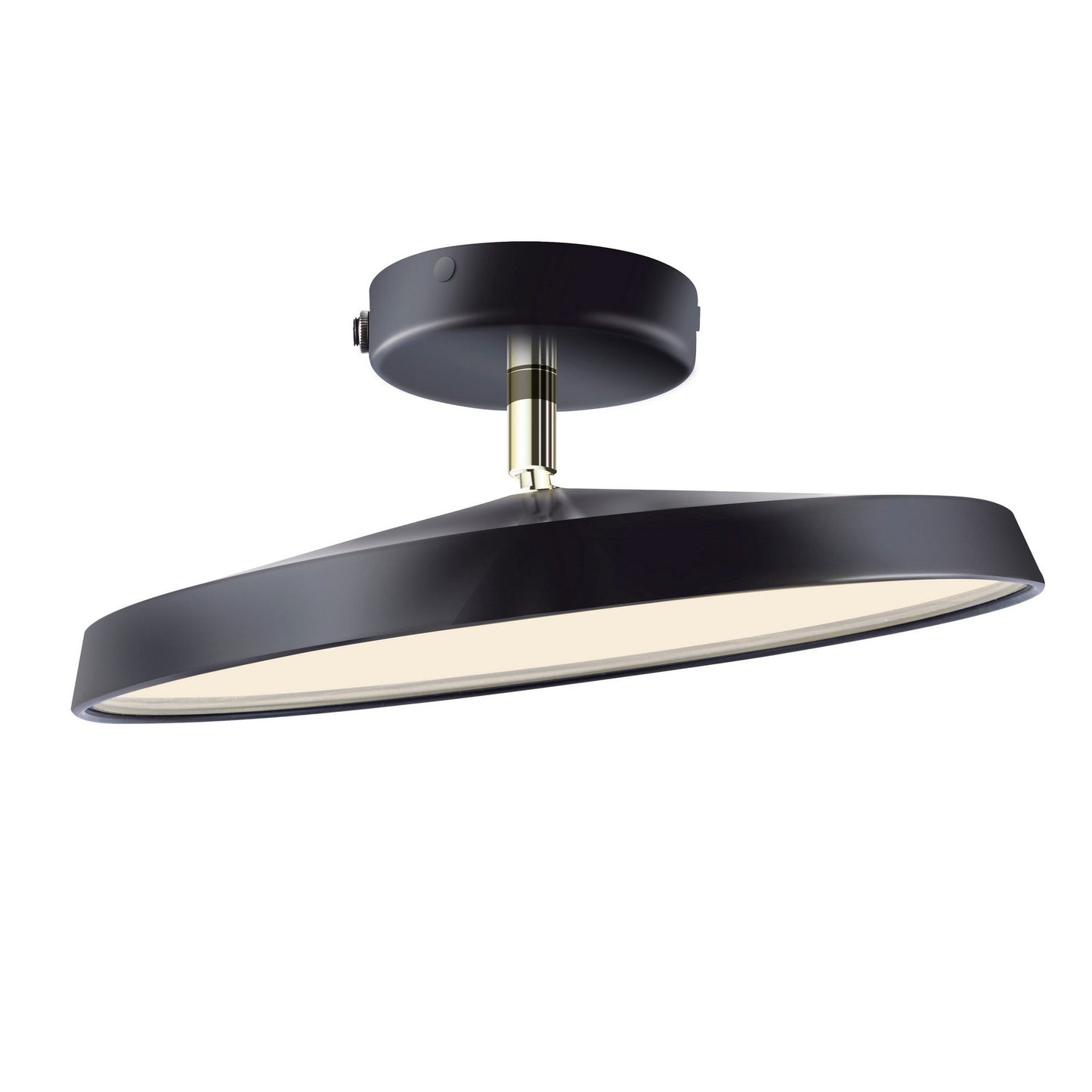 LUMINOA - Modern White LED Semi-Flush Ceiling Light