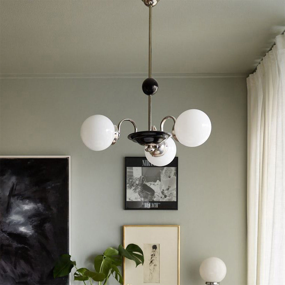 LUMOUR - Chrome Globe Moderne Plafondlamp