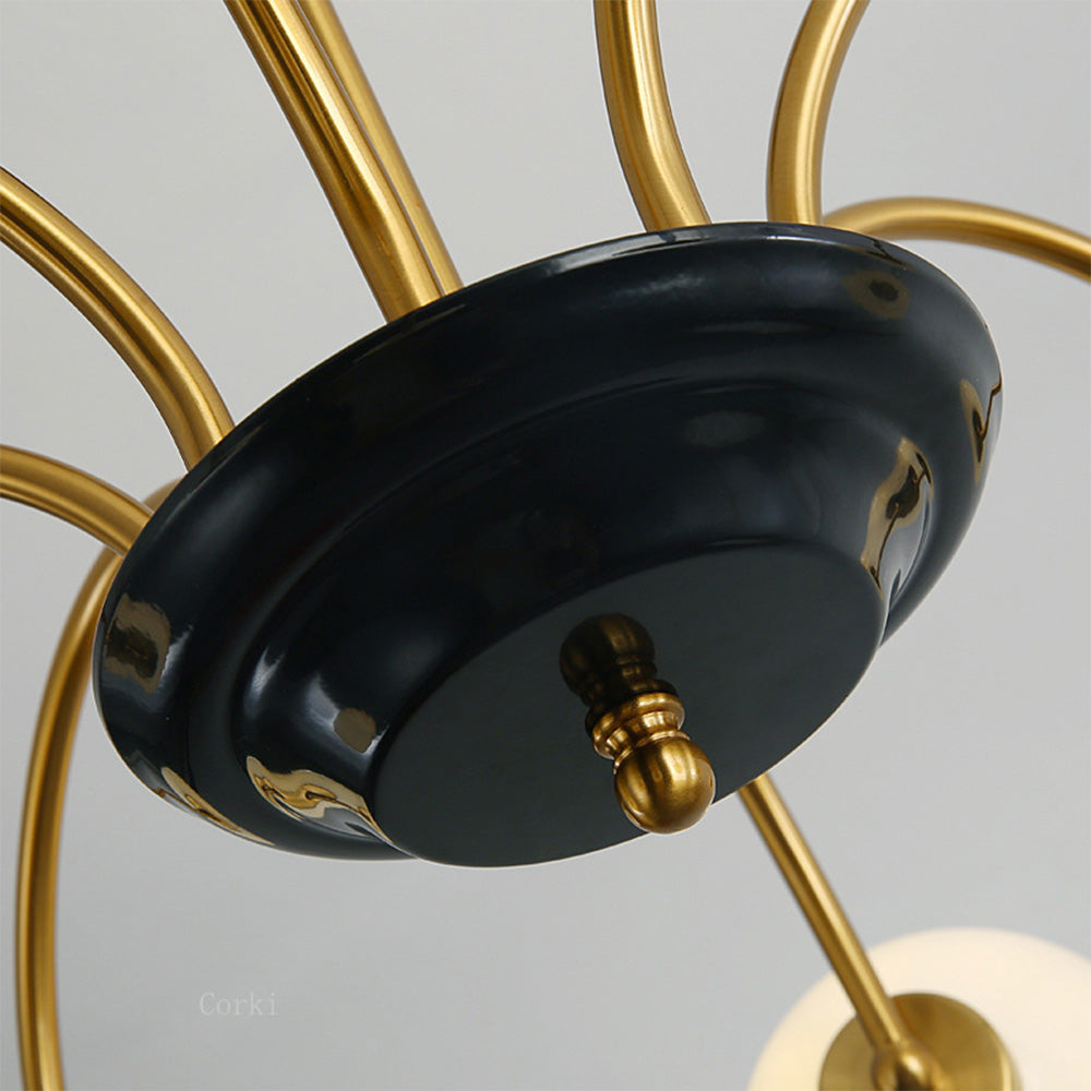 LUMOUR - Chrome Globe Moderne Plafondlamp