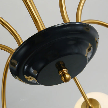LUMOUR - Chrome Globe Moderne Plafondlamp