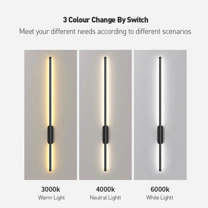 AURAVIA - Slanke aluminium LED-wandlamp