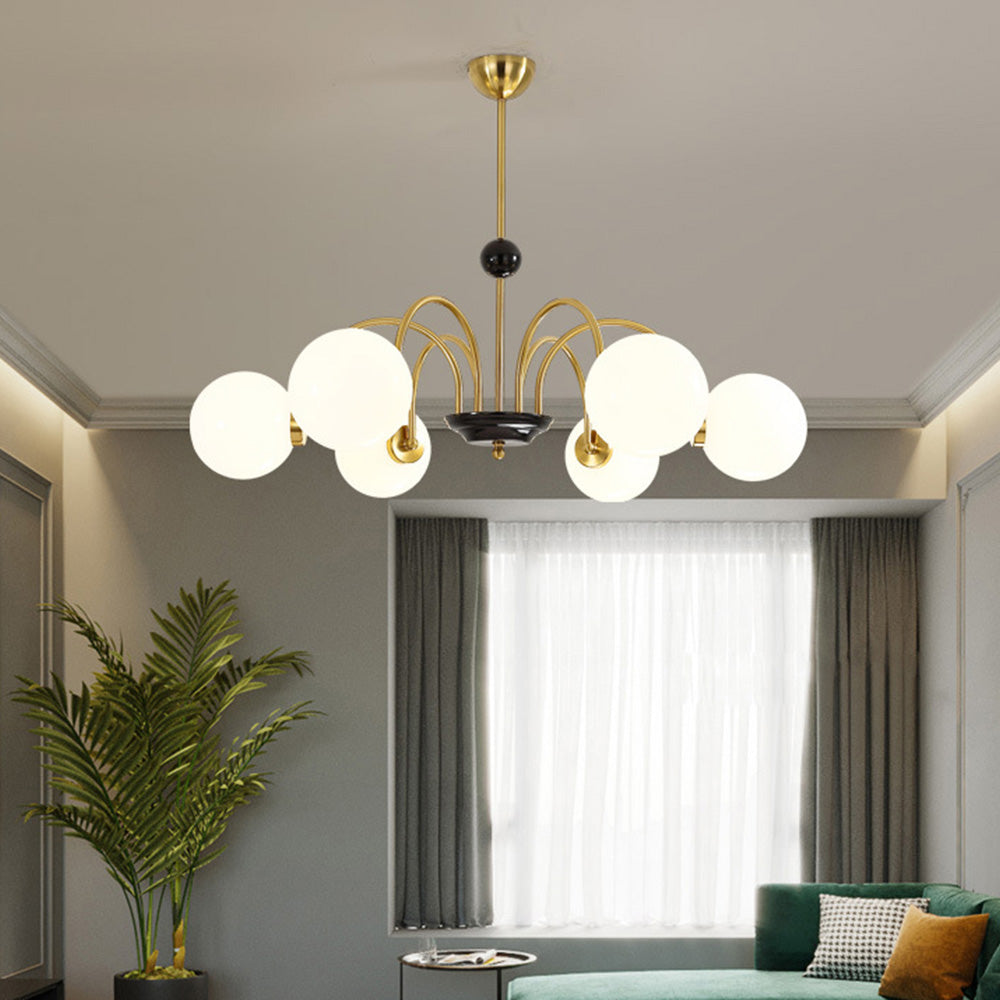 LUMOUR - Chrome Globe Moderne Plafondlamp