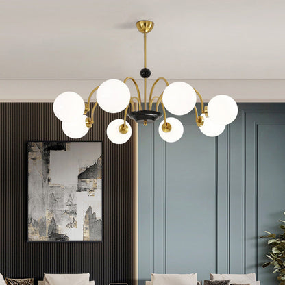LUMOUR - Chrome Globe Moderne Plafondlamp