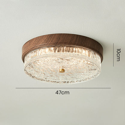 AURABELLA - Energy-Efficient Brown Glass LED Ceiling Light