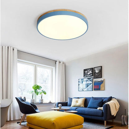 VIVARO - Contemporary Wood LED Ceiling Light