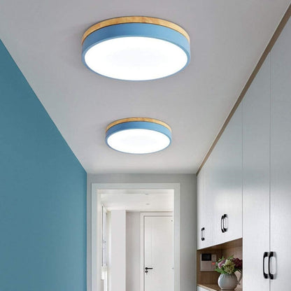 VIVARO - Contemporary Wood LED Ceiling Light