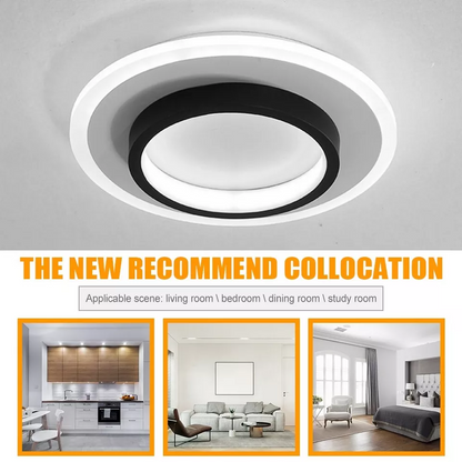 AURAVEA - Art Deco Acryl LED Plafondlamp