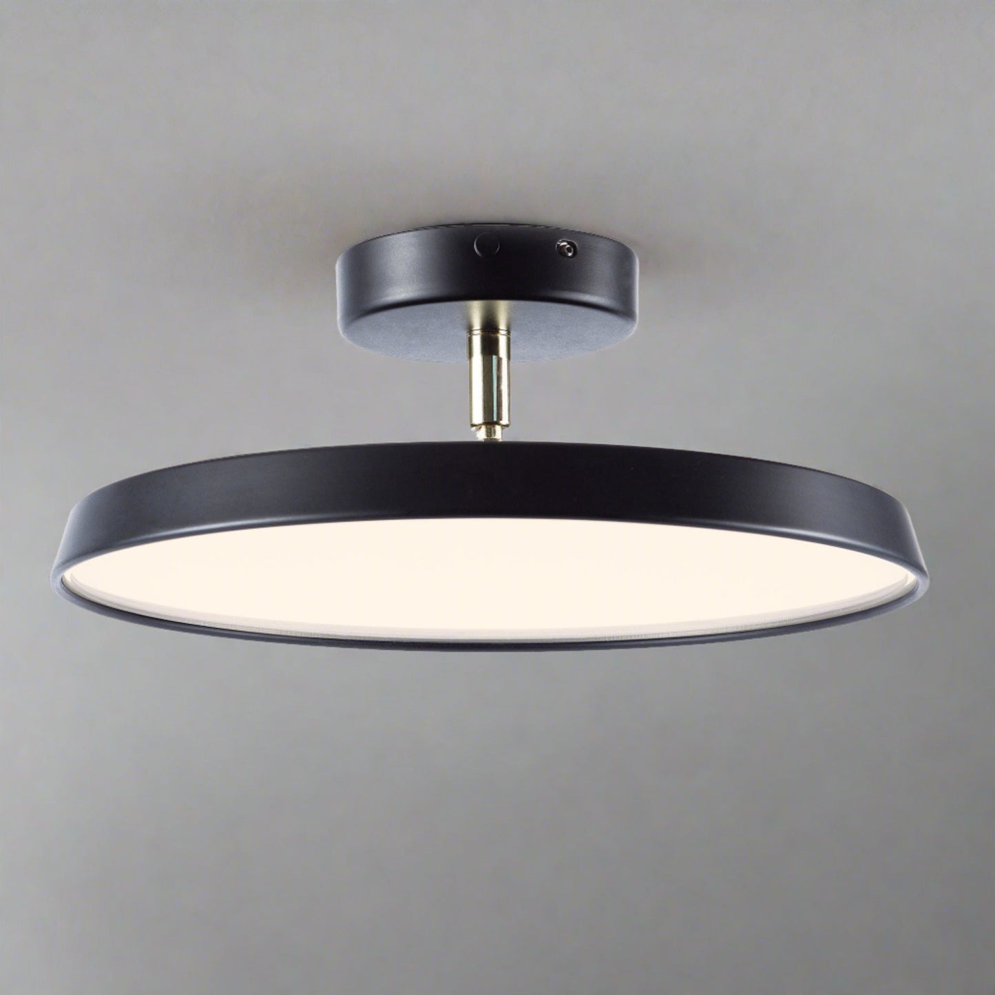 LUMINOA - Modern White LED Semi-Flush Ceiling Light